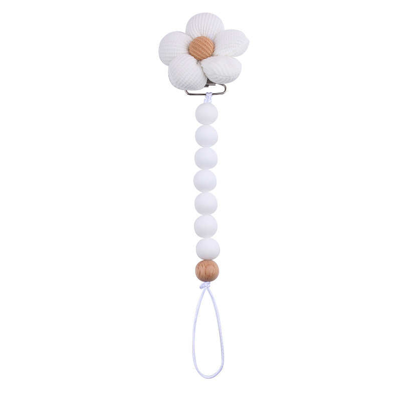 Flower Beaded Pacifier Chain