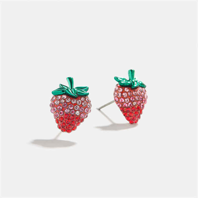 Flash Brick Fruit Stud Earrings - Watermelon Cherries