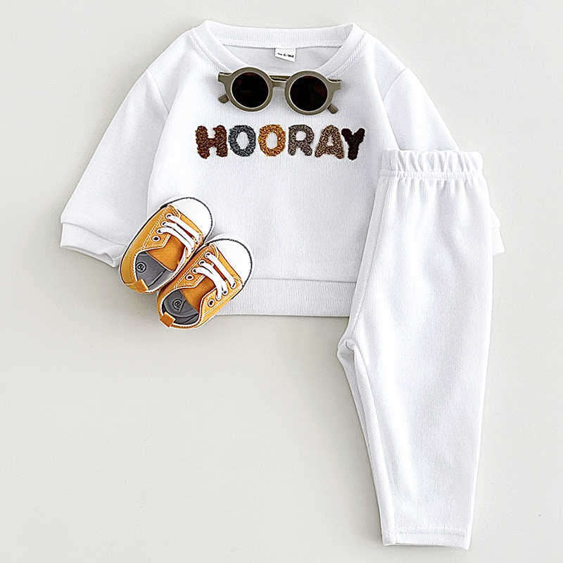 Children's Waffle Two Piece Sweatshirt Suit