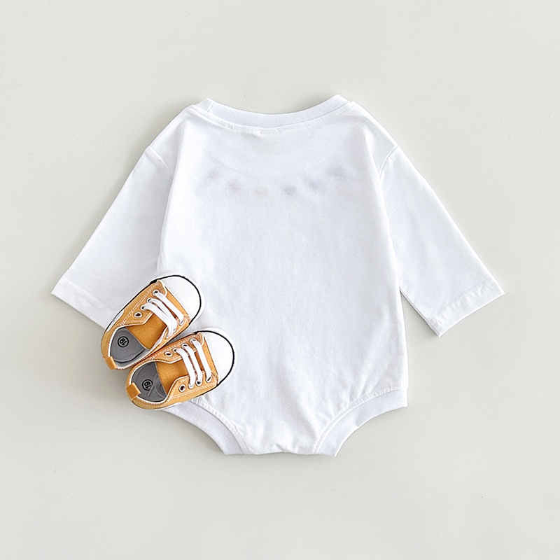 White Heart Embroidered Newborn Bodysuit