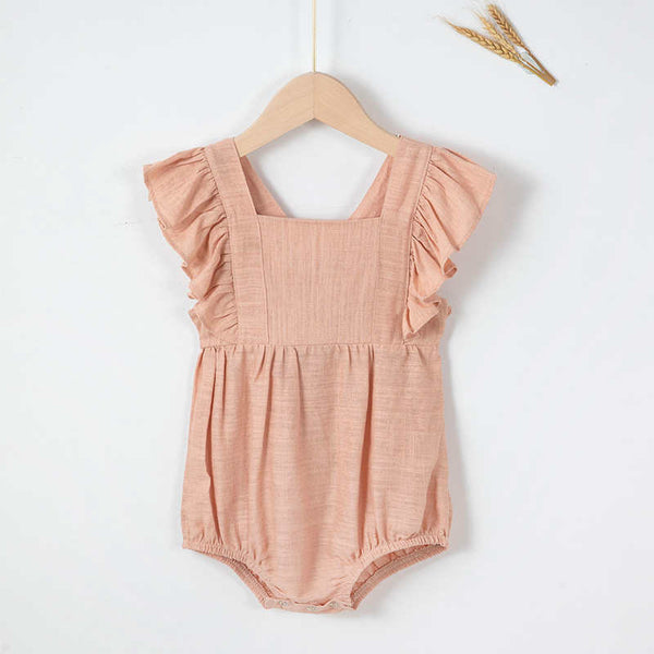 Little Flying Sleeve Triangle Crawl Suit