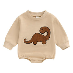 Baby and Toddler Dinosaur Embroidered Bodysuit