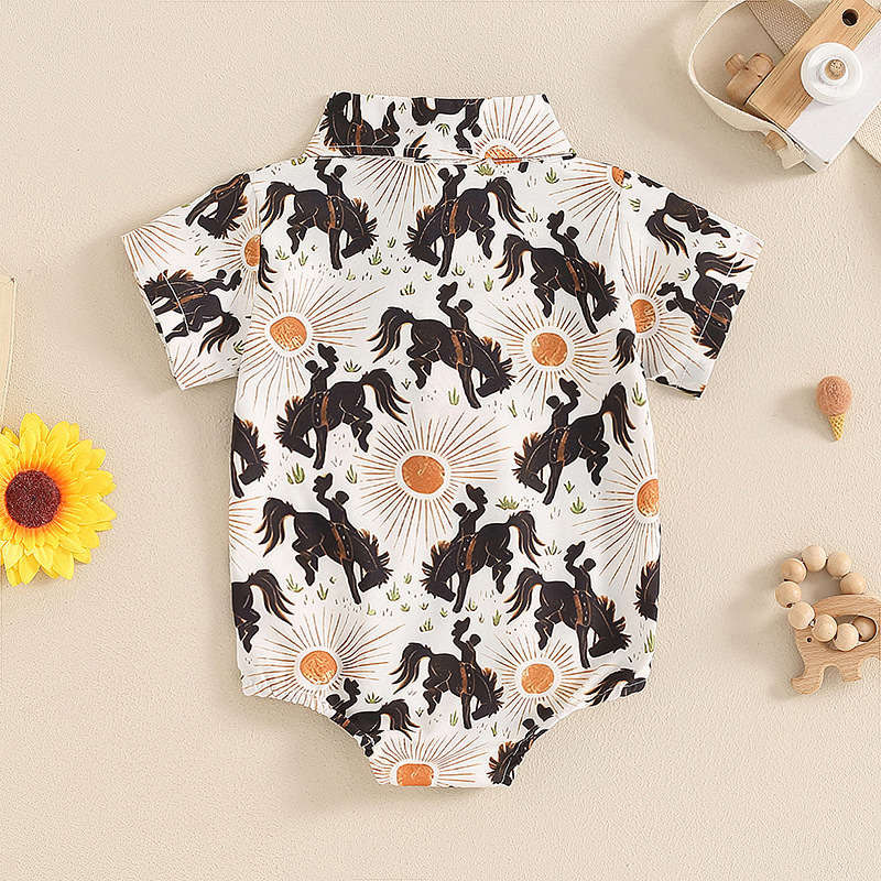 Wrangler Print Baby Crawl Suit