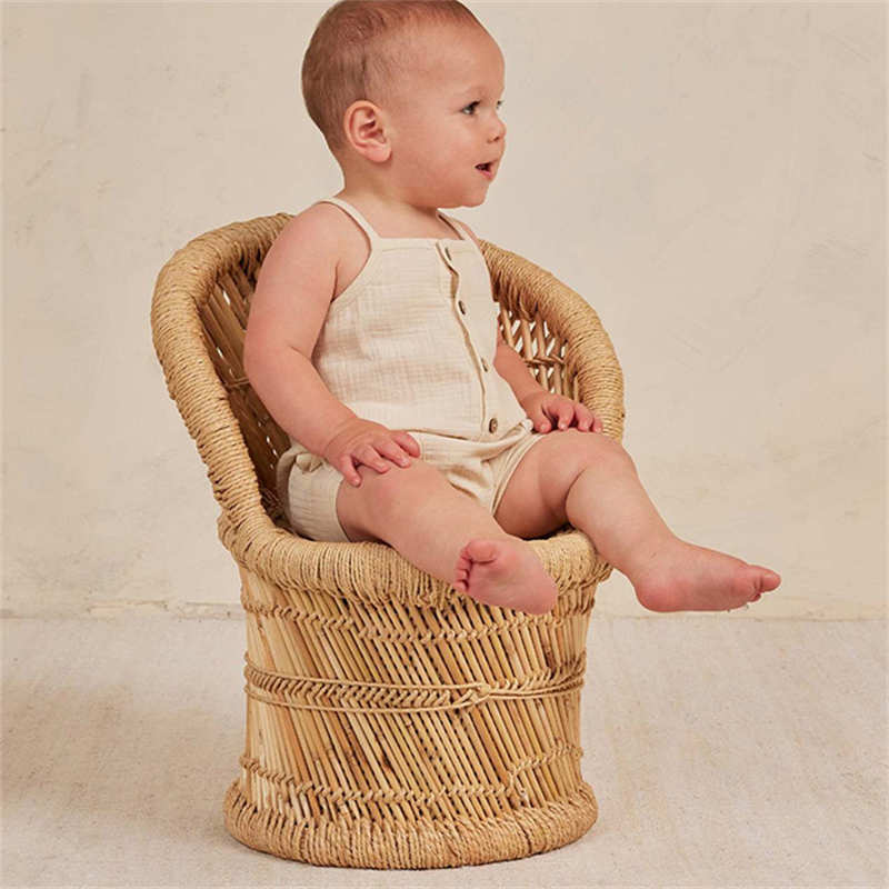 Baby Sleeveless Jumpsuit Brown Pants