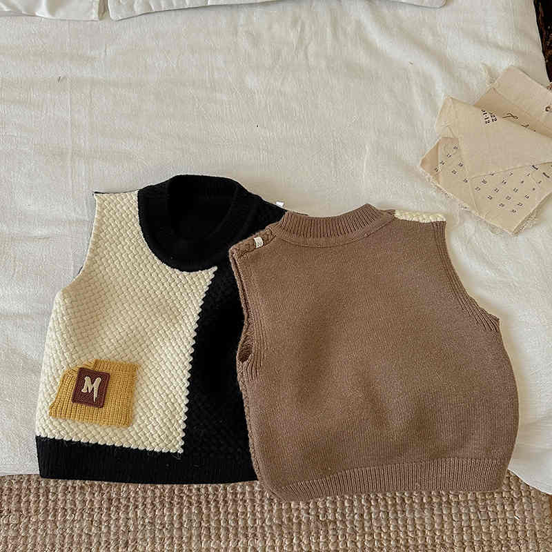 Sleeveless Knitted Vest Sweater