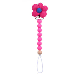 Flower Beaded Pacifier Chain