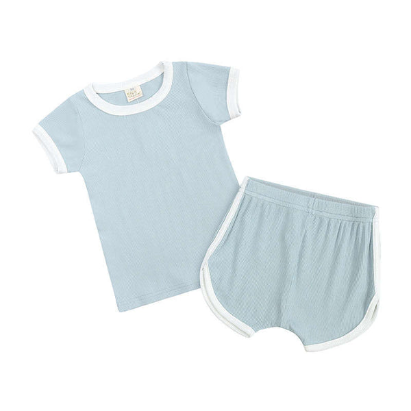 Candy Color Kid Sportswear Two-piece Set