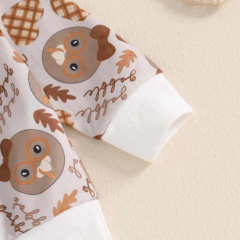 Children's Turkey Print Two-piece Set