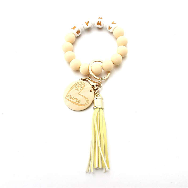 LOVE MAMA Wrist Chain Beaded Bracelet