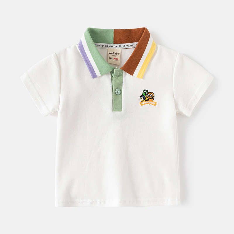 Lapel Short Sleeve for Boys