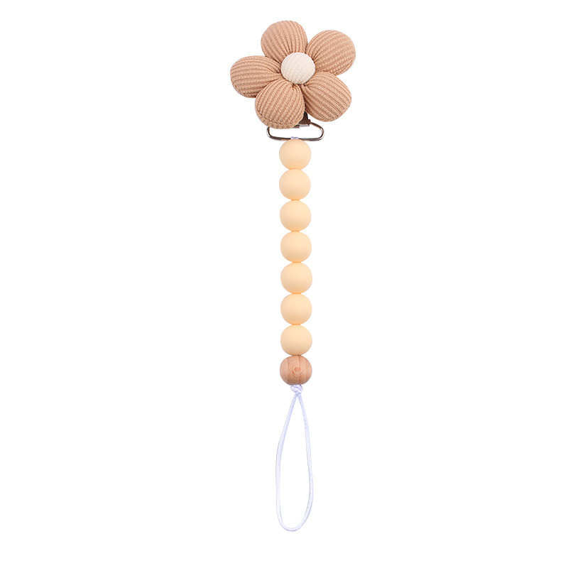 Flower Beaded Pacifier Chain