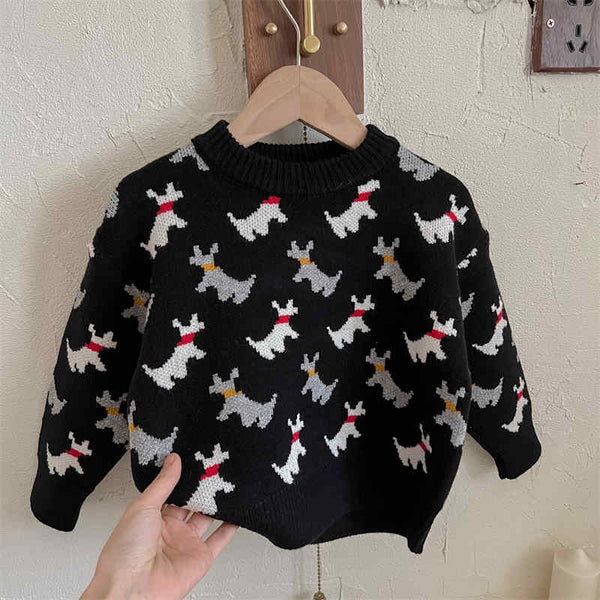 Boys Cartoon Puppy Sweater