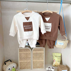 Children's Sports Sweatshirt and Sweatpants Two-piece Set