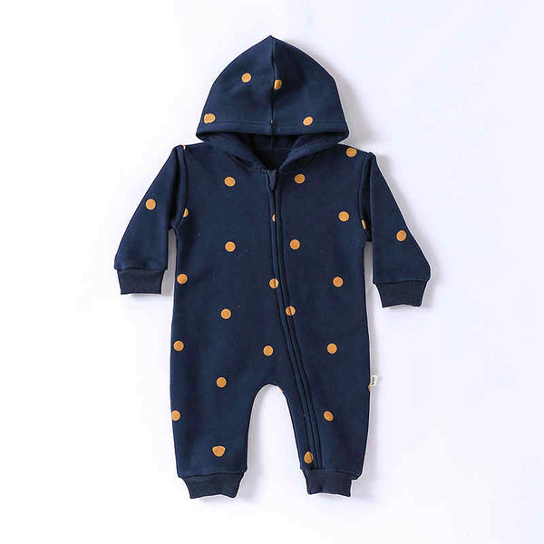 Hooded Baby Zip-Up Bodysuit