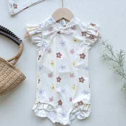 Floral One-piece Swimsuit for Baby Girls