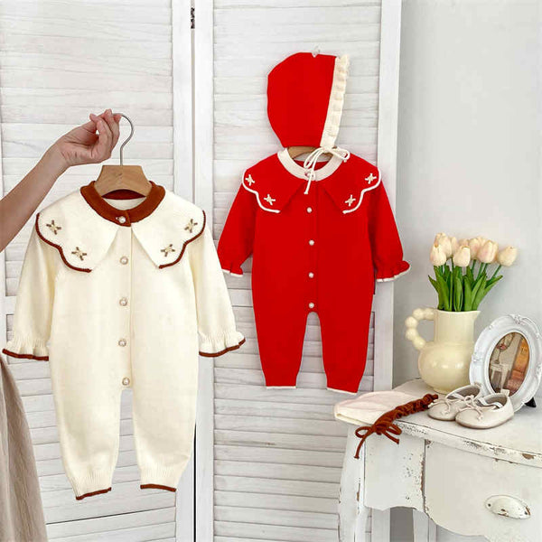 Knitted Sweater Baby Jumpsuit