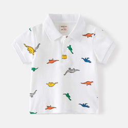 Dinosaur Printed Baby Lapel Shirt