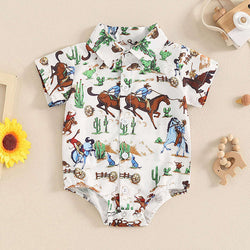 Wrangler Print Baby Crawl Suit