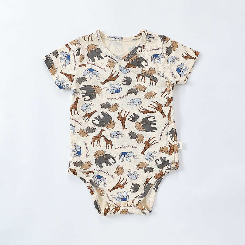 Cherry Dinosaur Animal Short Sleeve Romper Suit