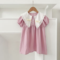 Girls Doll Collar Princess Dress