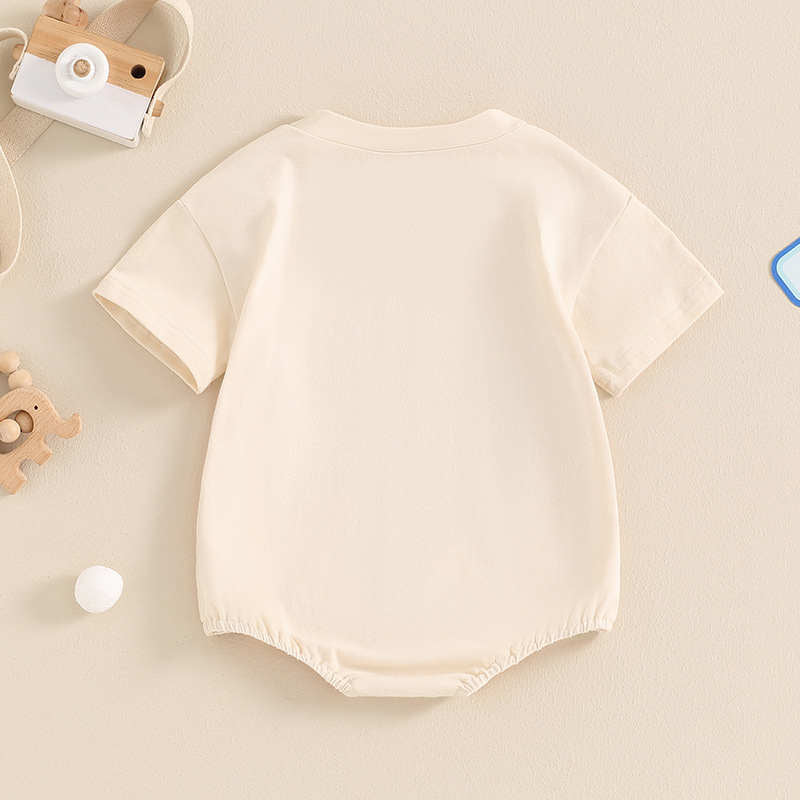 1st Birthday Apricot Romper