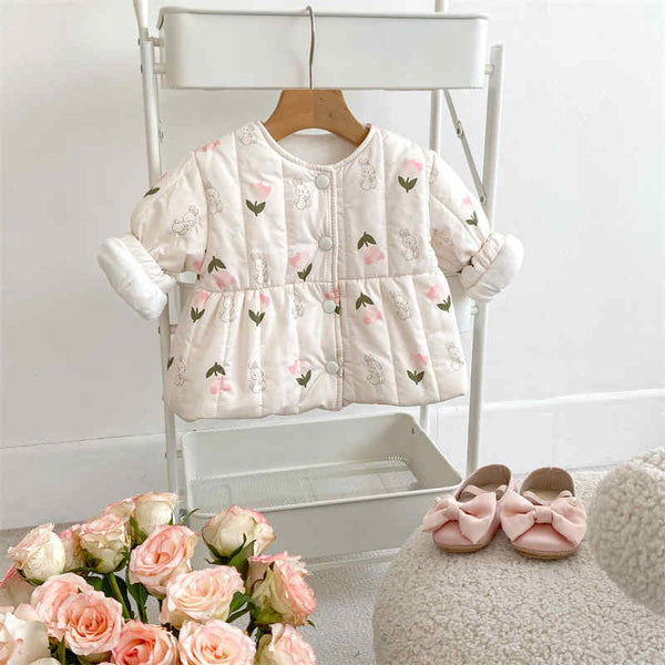 Tulip Bunny Baby Girls Coat