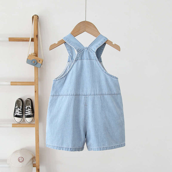 Children's Denim Shorts with Irregular Pockets