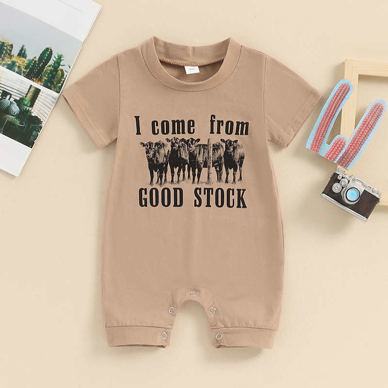 Calf Baby Onesie Crawl Clothes