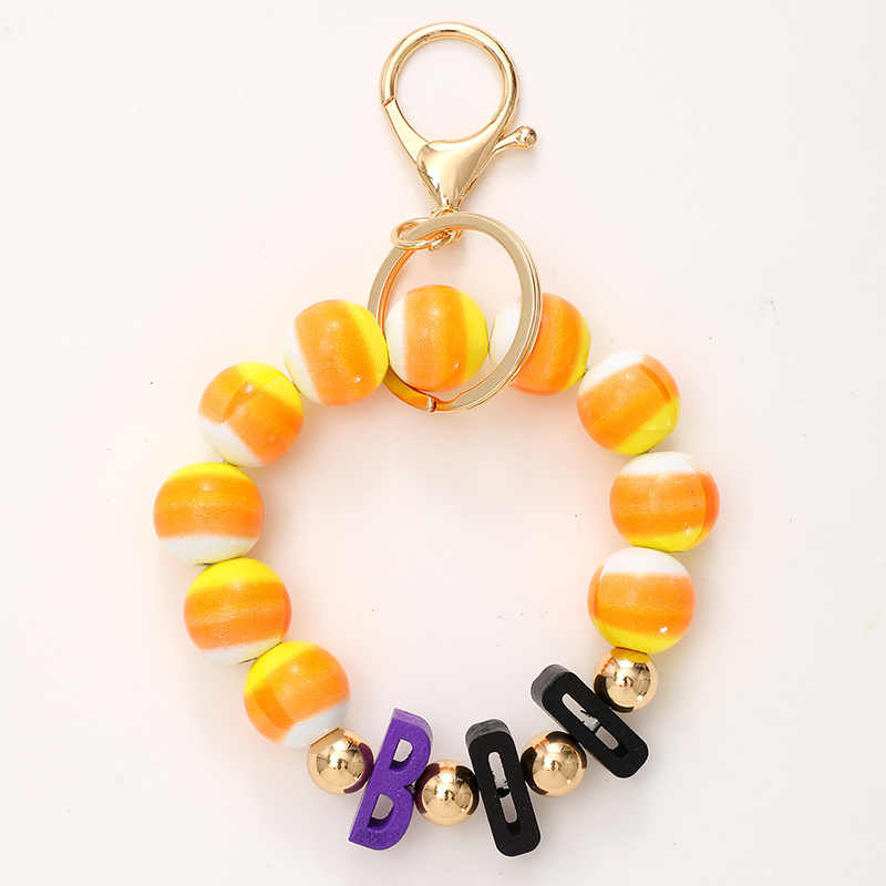 Halloween Pumpkin Bracelet Keychain Bracelet