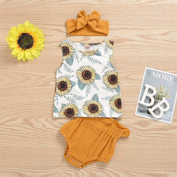 Sunflower Vest with Turmeric Briefs