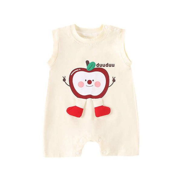 Newborn Cute Apple Vest Crawling Clothes