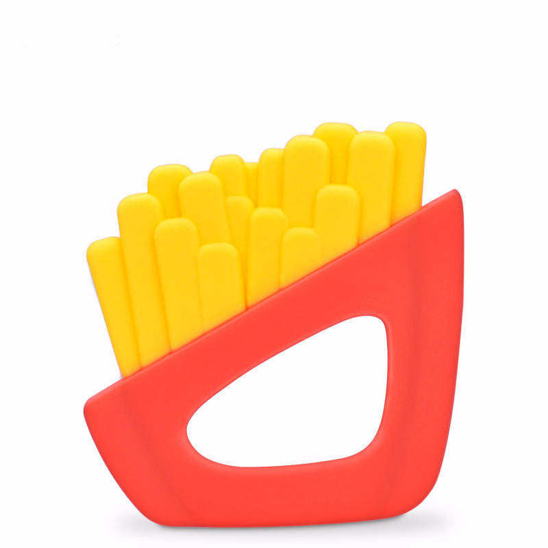 French Fries Baby Teether Food Grade Silicone Toy