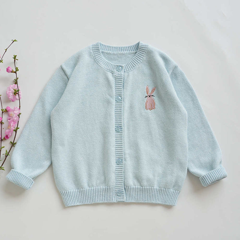 Light Blue Boys and Girls Sweater Coat