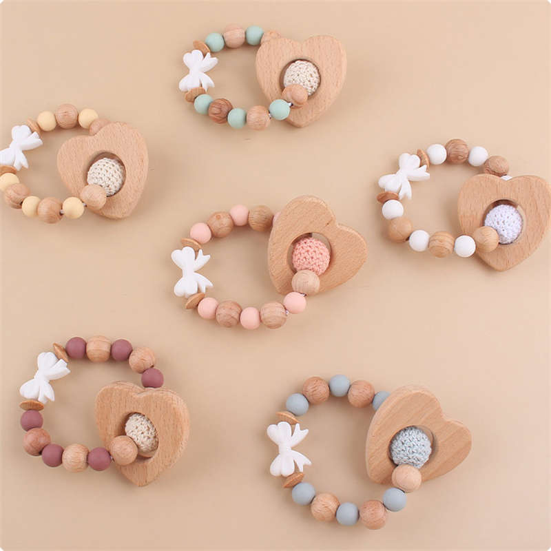 New Baby Silicone Teether Bracelet Toy