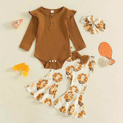 Baby Long Sleeve Romper and Pants Set