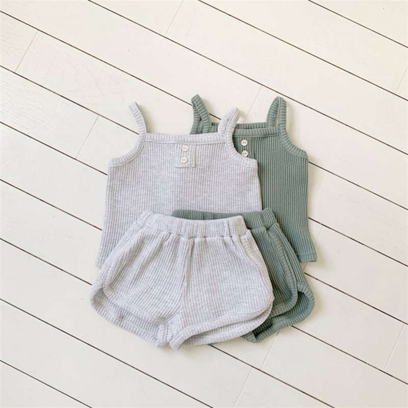 Boys' Suspender Suit Shorts Two Pieces