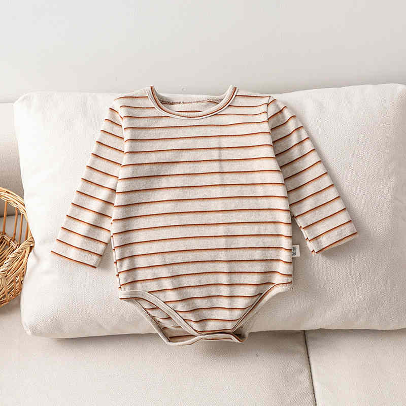 Bunny Ears Long Sleeve Striped Romper