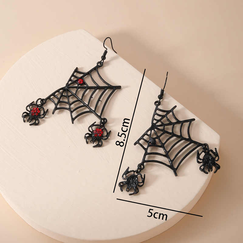 Spider Web Halloween Earrings