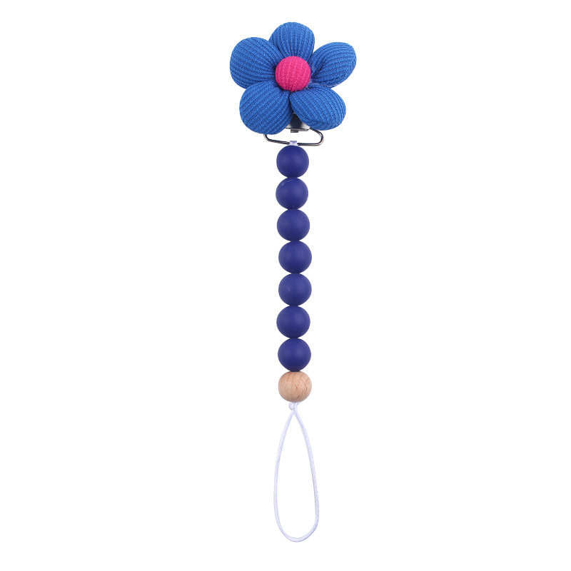 Flower Beaded Pacifier Chain