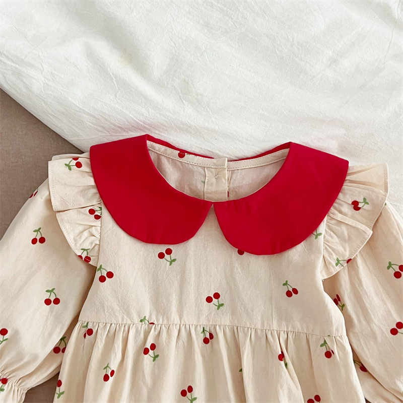 Infant Red Cherry Romper