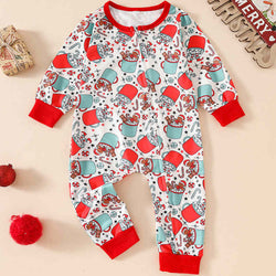 Infant and Toddler Christmas Printed Onesies