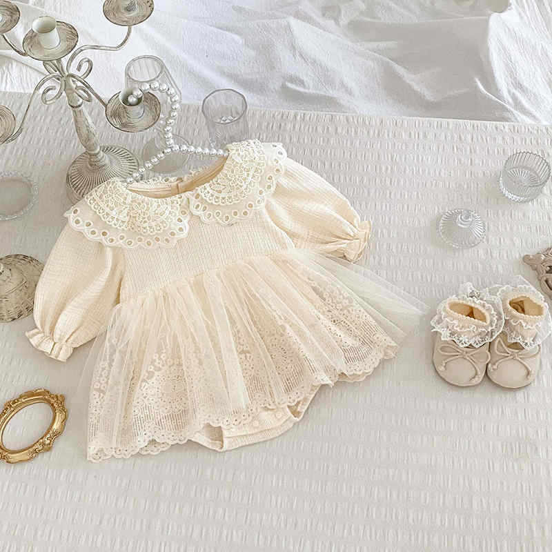 Autumn Baby Girl Sweet Mesh Lace Princess Dress