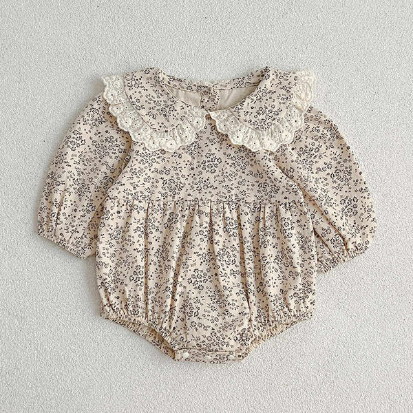 Baby Lace Collar Romper Bodysuit