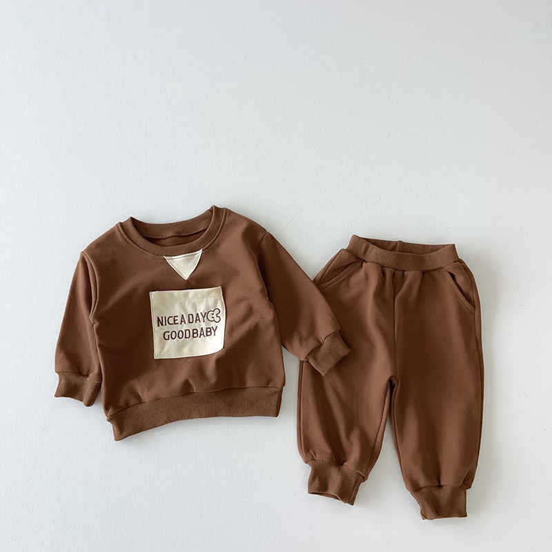 Children's Sports Sweatshirt and Sweatpants Two-piece Set