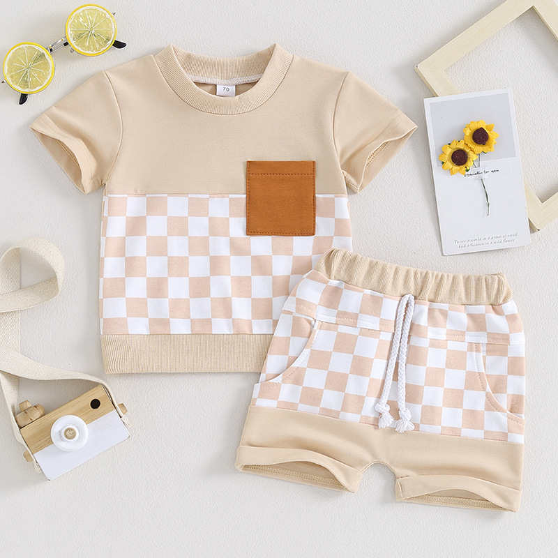 Checkered T-shirt Set