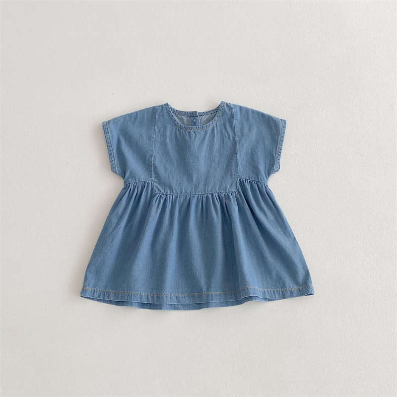 Baby Denim Dress Soft Denim Crawl Suit