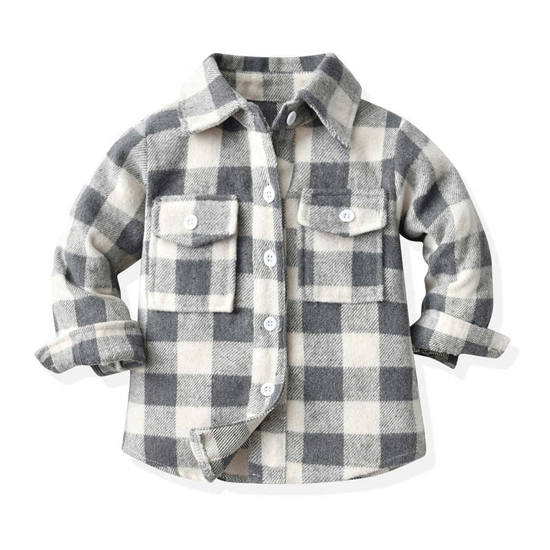 Kids Shirt-Plaid Outwear