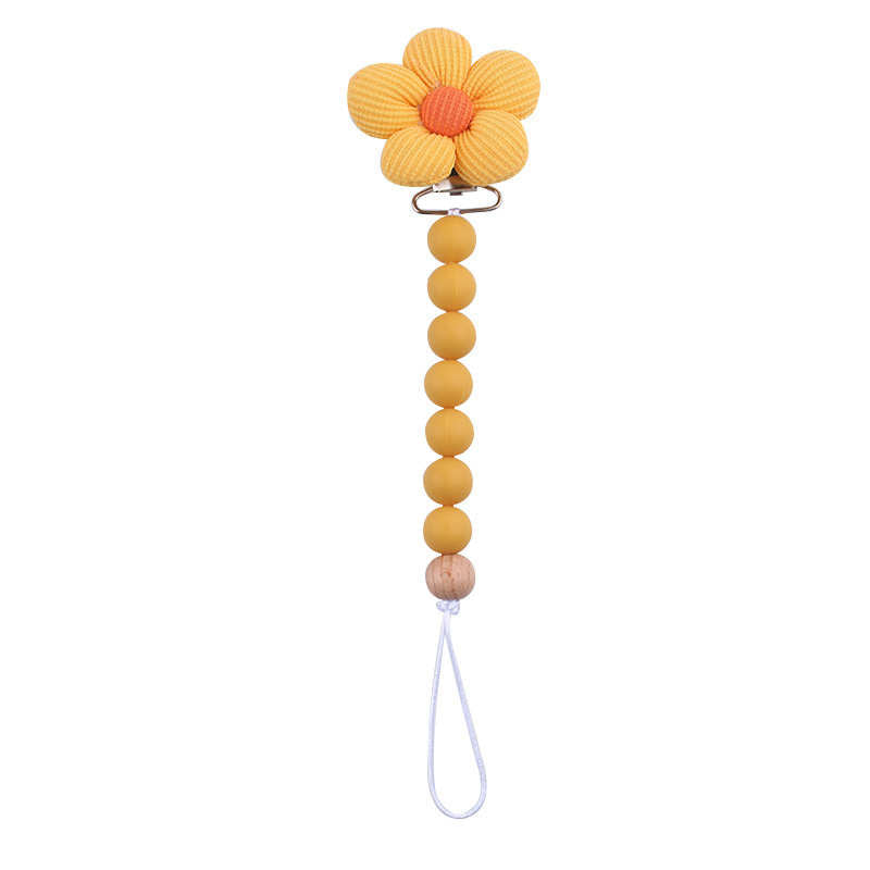 Flower Beaded Pacifier Chain