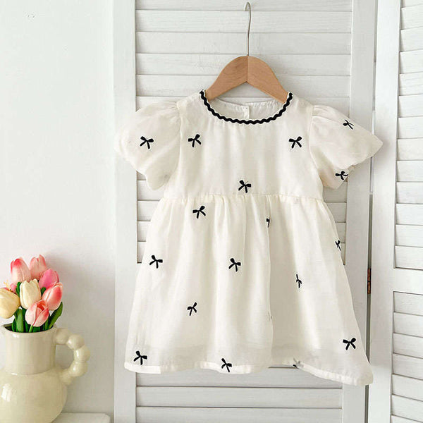 Princess Dress with Bow for Baby Girls