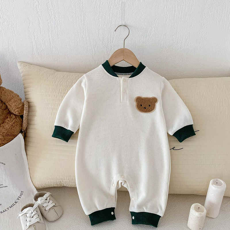 Boys and Girls Cartoon Bear Jumpsuit